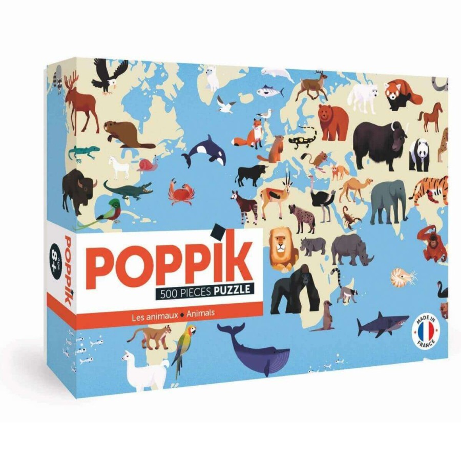 Lifestyle * | Poppik Puzzle Animales Del Mundo (500 Piezas)