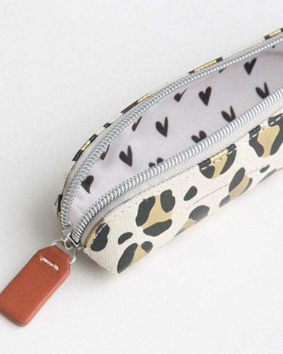 Lifestyle * | Caroline Gardner Essential Pencil Case Leopard