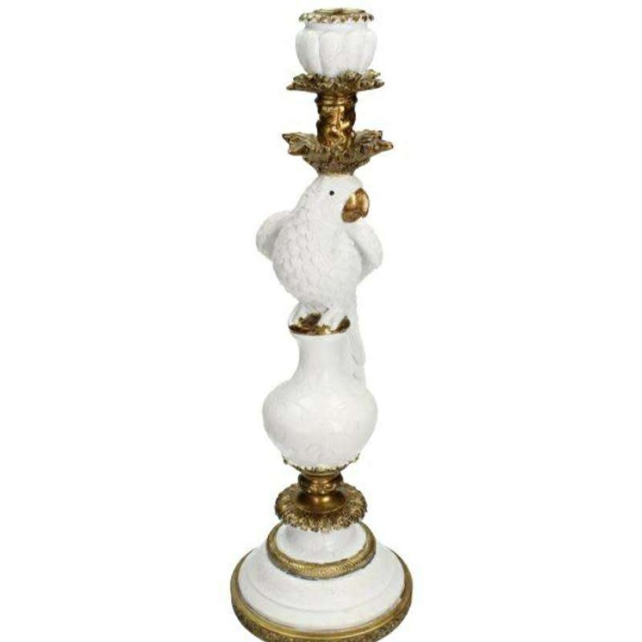 Homewares * | Melting Pot Amsterdam Candle Stick Bird B 40X13X15Cm White