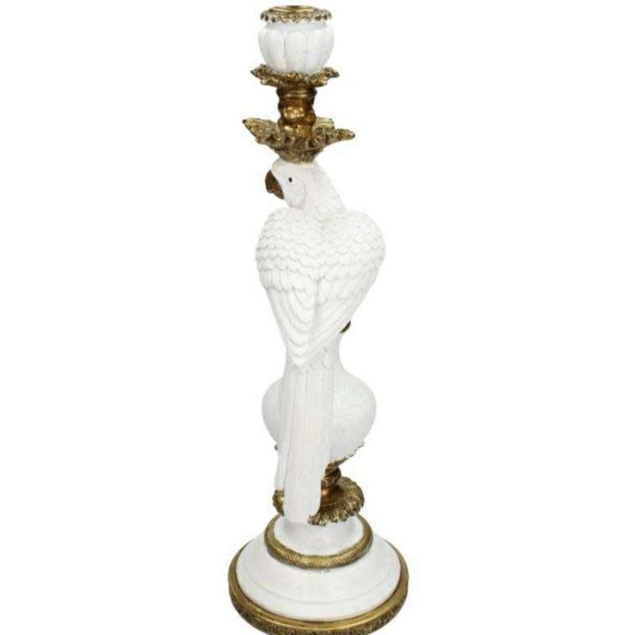 Homewares * | Melting Pot Amsterdam Candle Stick Bird B 40X13X15Cm White