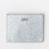 Womens * | Caroline Gardner Silver Glitter Card Holder