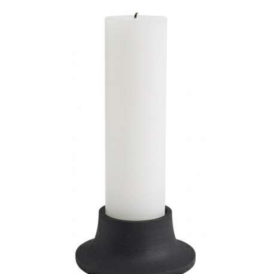 Homewares * | Muubs Black Amara Candle Holder