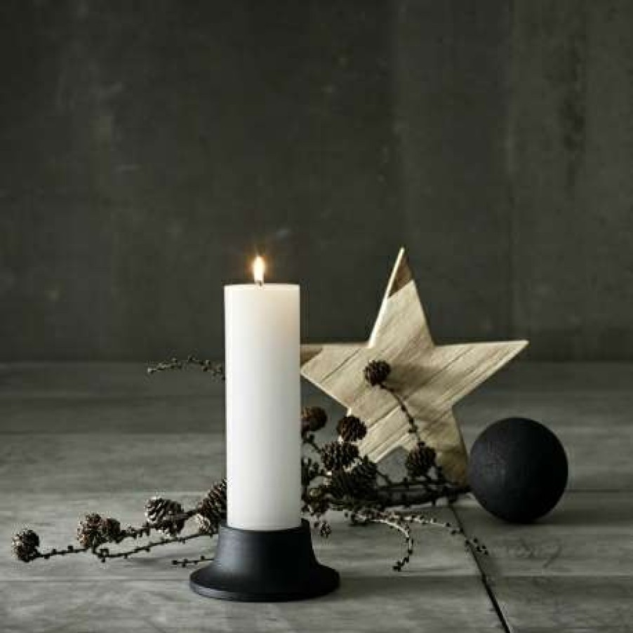 Homewares * | Muubs Black Amara Candle Holder