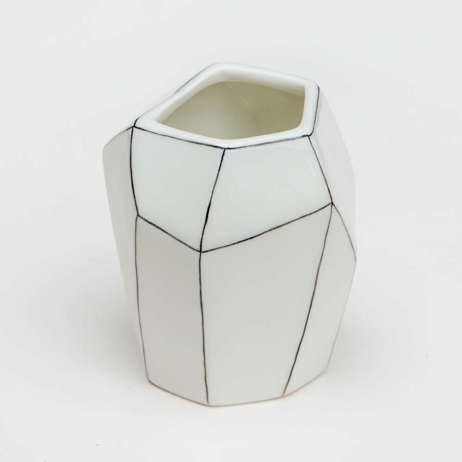 Homewares * | Caroline Gardner Hand Painted Small Vase