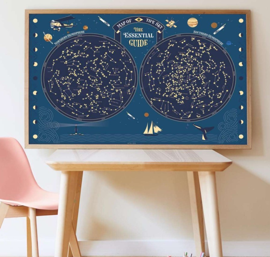 Homewares * | Poppik Large Glowing Stars Poster