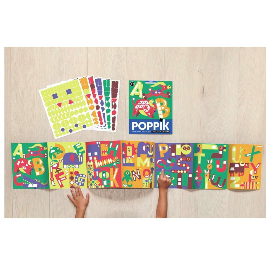 Kids * | Poppik Sticker Panoramas Letters