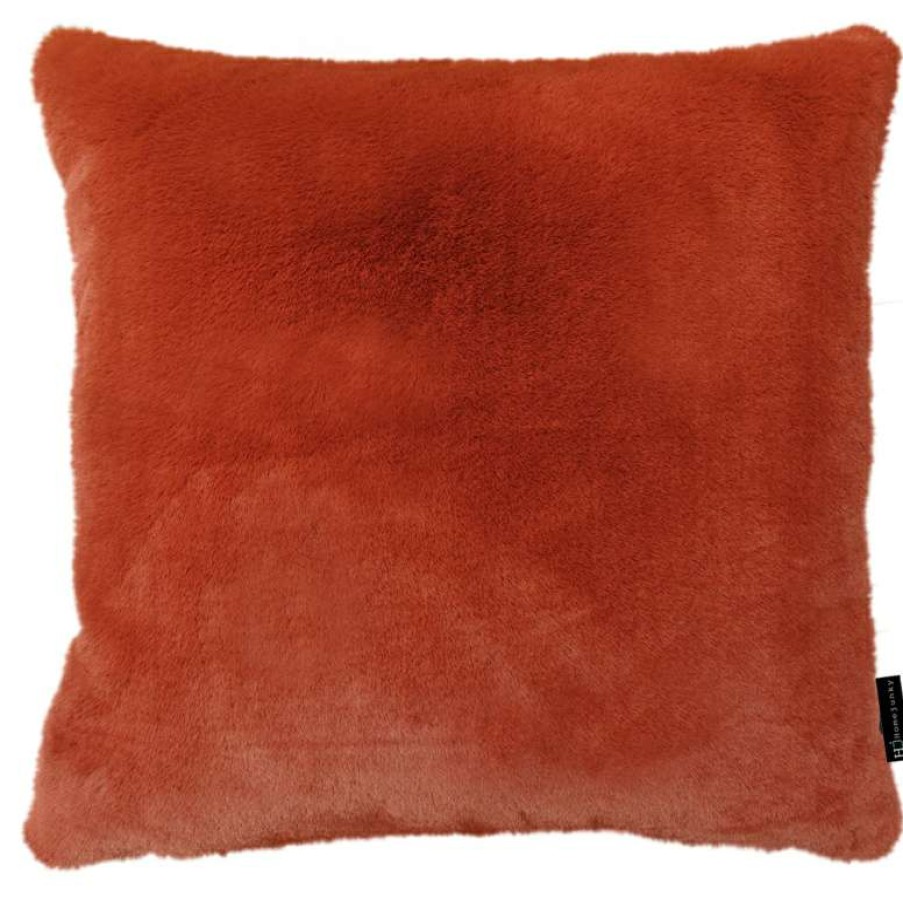 Homewares * | Melting Pot Amsterdam Fake Fur Kussen Mink Coral 55 55