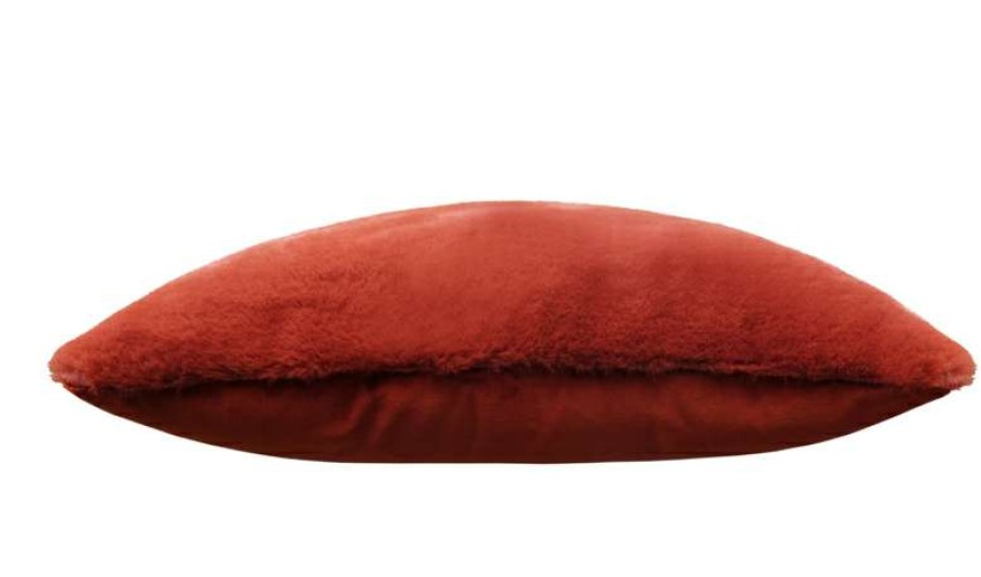 Homewares * | Melting Pot Amsterdam Fake Fur Kussen Mink Coral 55 55