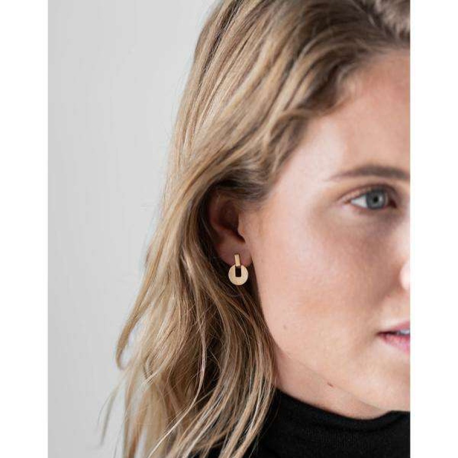 Womens * | One & Eight Gold Cleo Earrings