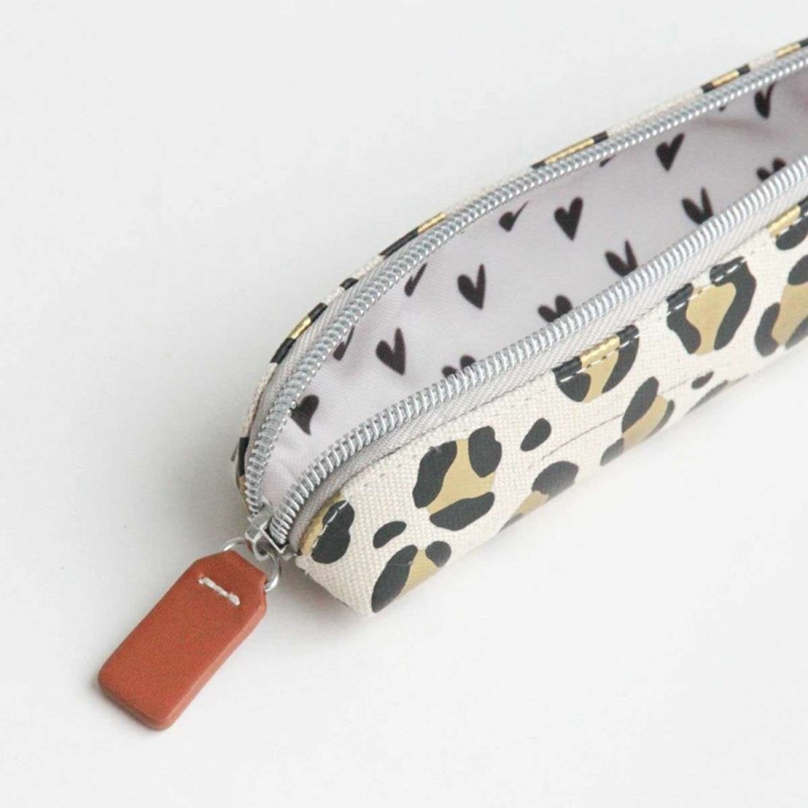 Lifestyle * | Caroline Gardner Leopard Pencil Case