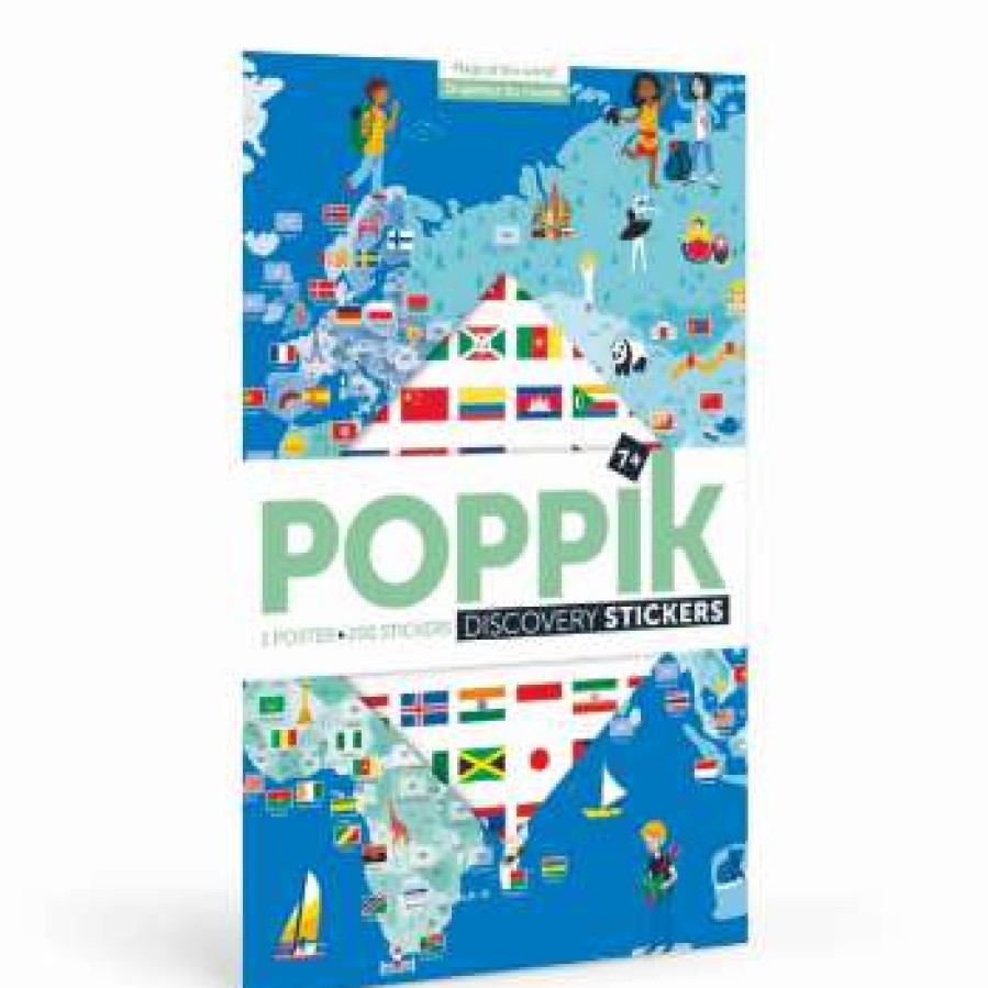 Homewares * | Poppik Large Flags Of The World Poster