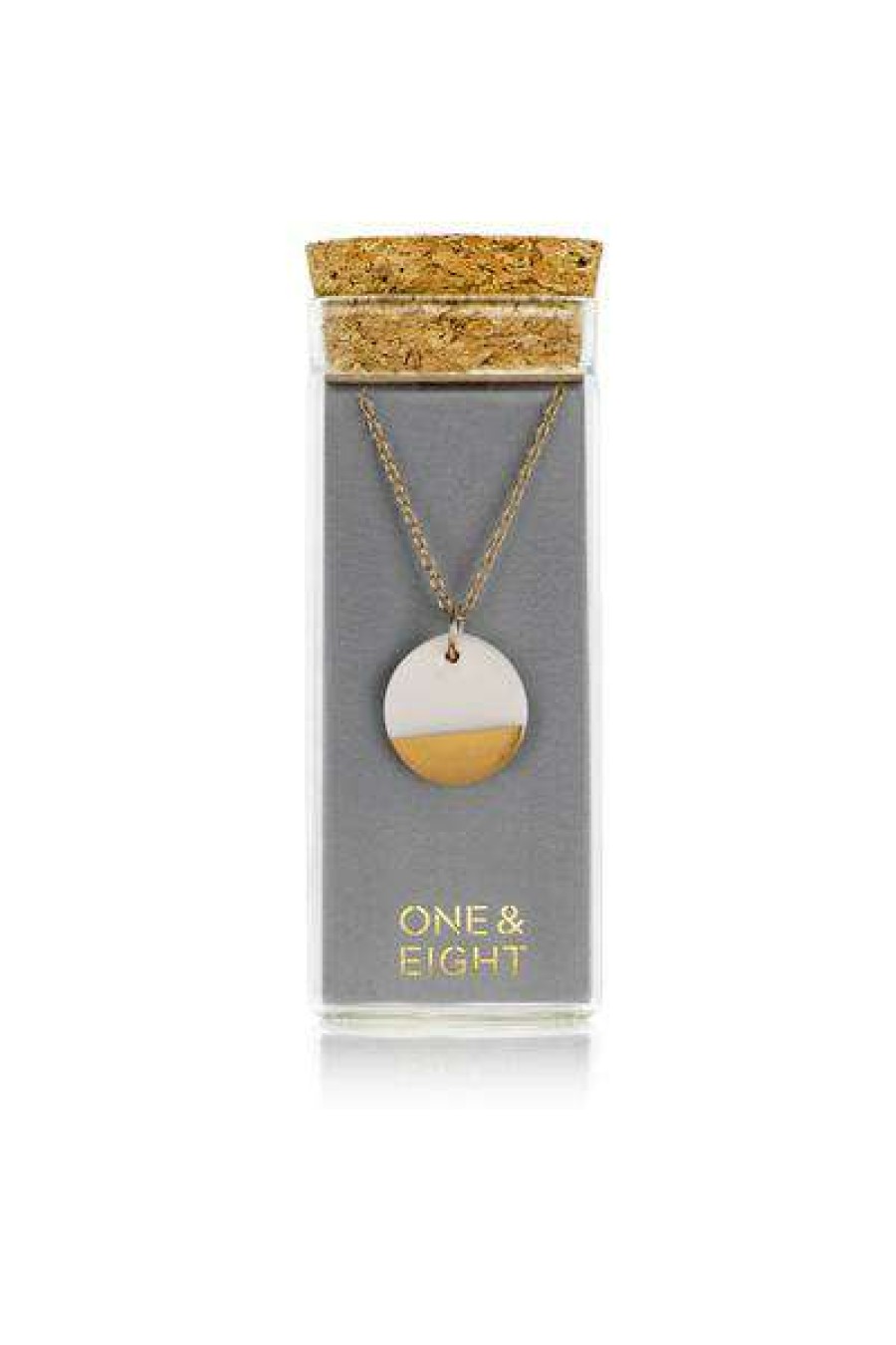 Womens * | One & Eight Porcelain Gold Dipped Necklace