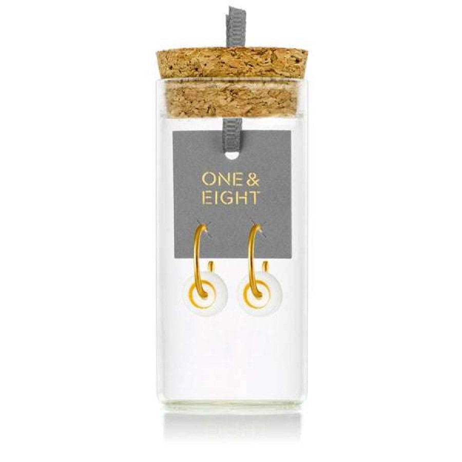 Womens * | One & Eight 2244 Gold Circle Earrings