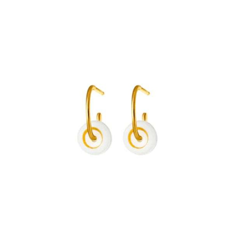 Womens * | One & Eight 2244 Gold Circle Earrings