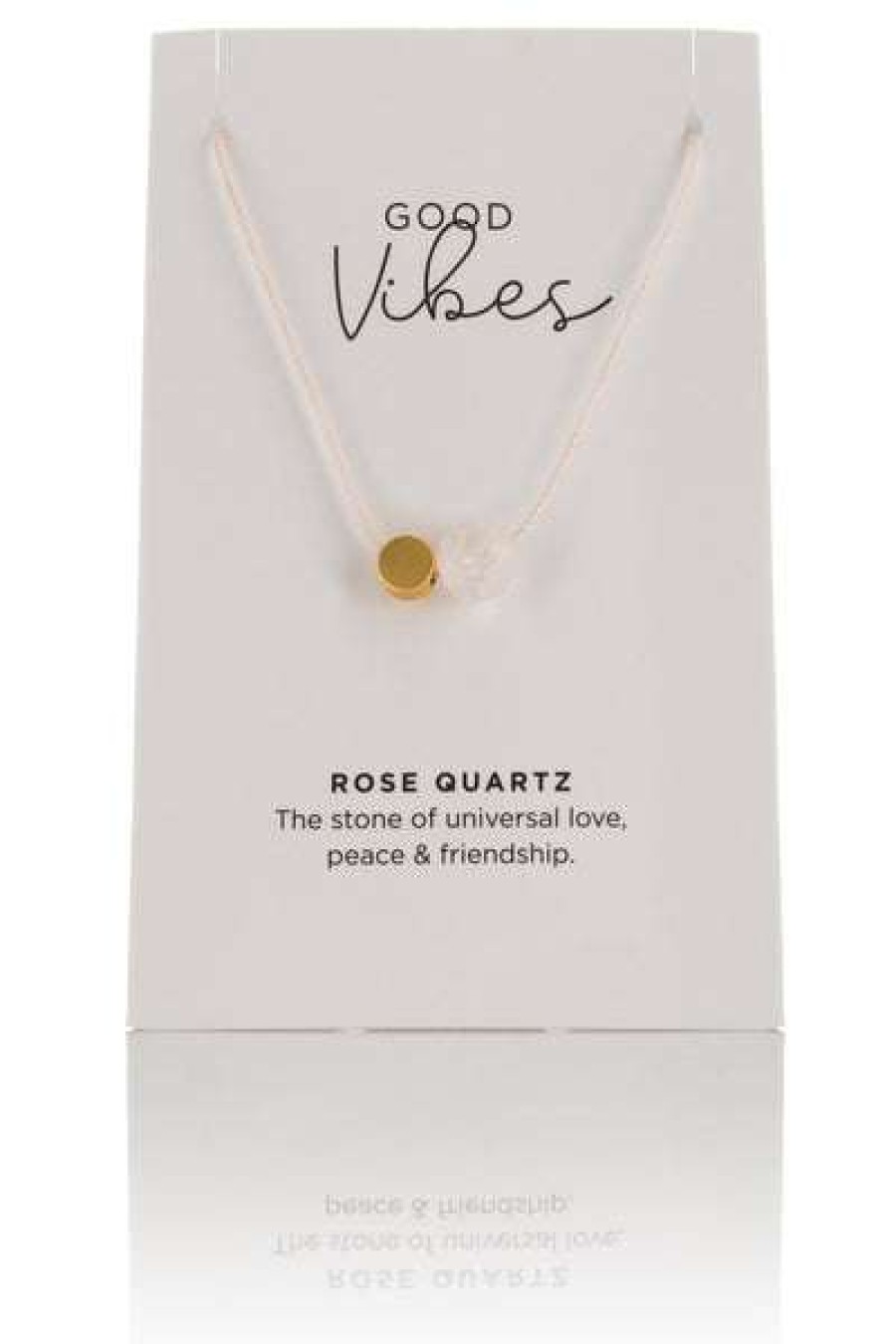 Womens * | One & Eight Rose Quartz Cord Necklace