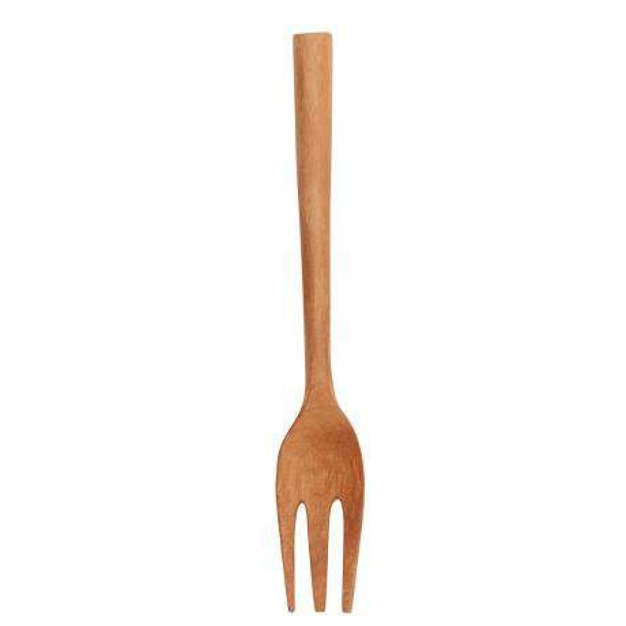 Homewares * | Muubs 2.3 X 1 X 14Cm Nature Teak Wood Cloud Cake Fork