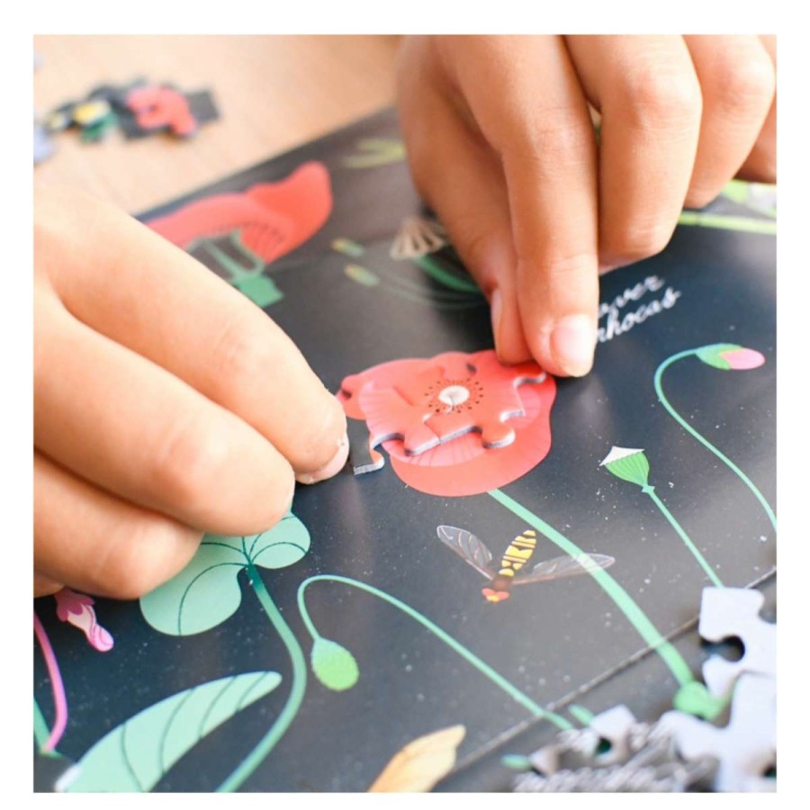 Kids * | Poppik Puzzle Educativo 1000 Pz Flowers Poppik