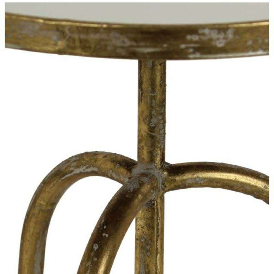 Homewares * | Melting Pot Amsterdam Tafel Van Metaal Goud 40X40X51Cm