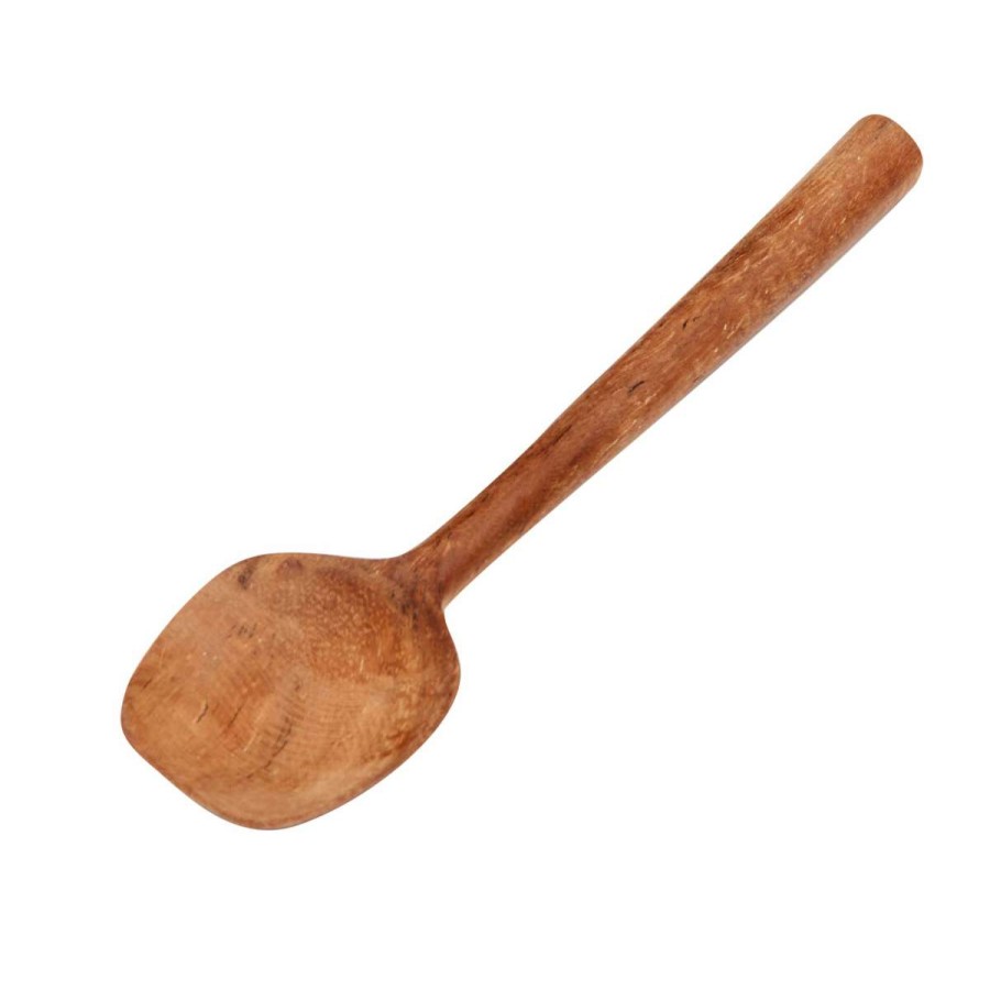 Homewares * | Muubs 14Cm Nature Teak Wood Square Cloud Spoon