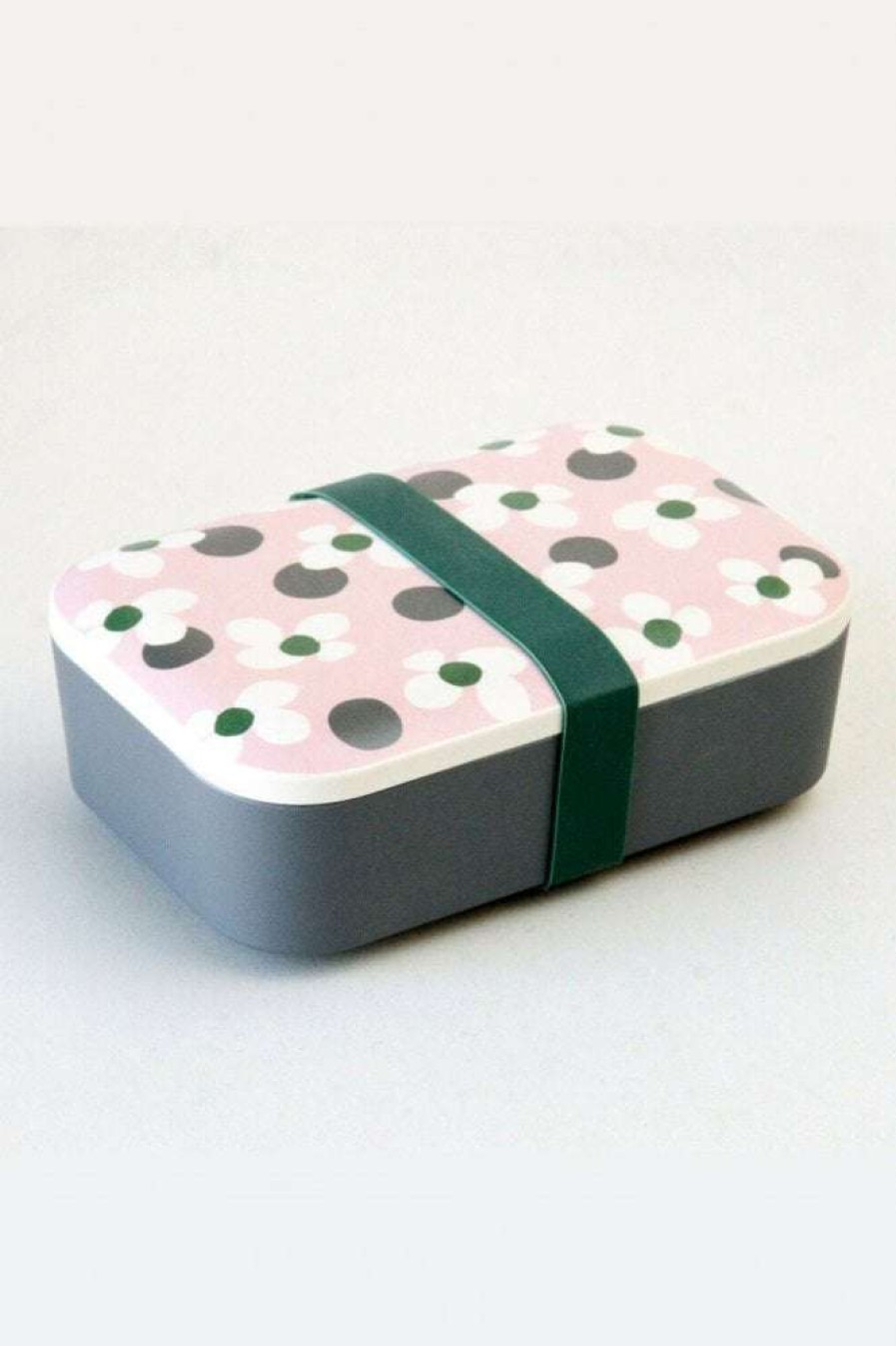 Homewares * | Caroline Gardner Floral Spot Bamboo Lunch Box