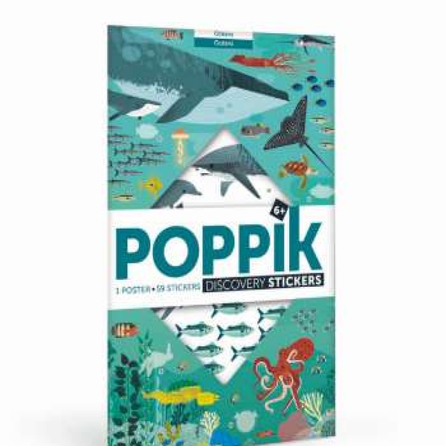 Homewares * | Poppik Large Ocean Animals Poster