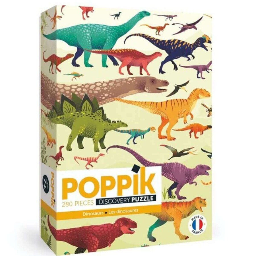 Kids * | Poppik 280 Piezas Puzzle Dinosaurios