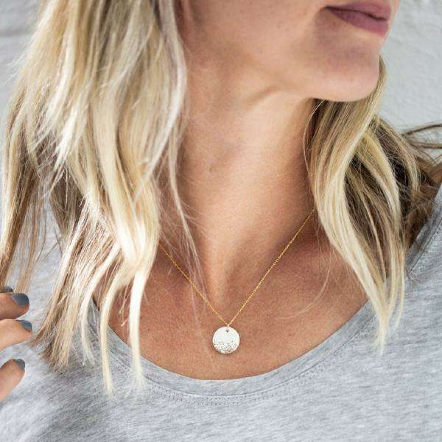 Womens * | One & Eight Gold Mist Necklace