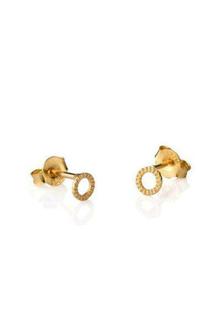 Womens * | One & Eight Gold Mini Madrid Studs