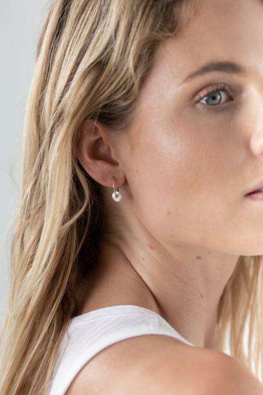 Womens * | One & Eight Silver Tolvan Hinged Hoop Earrings