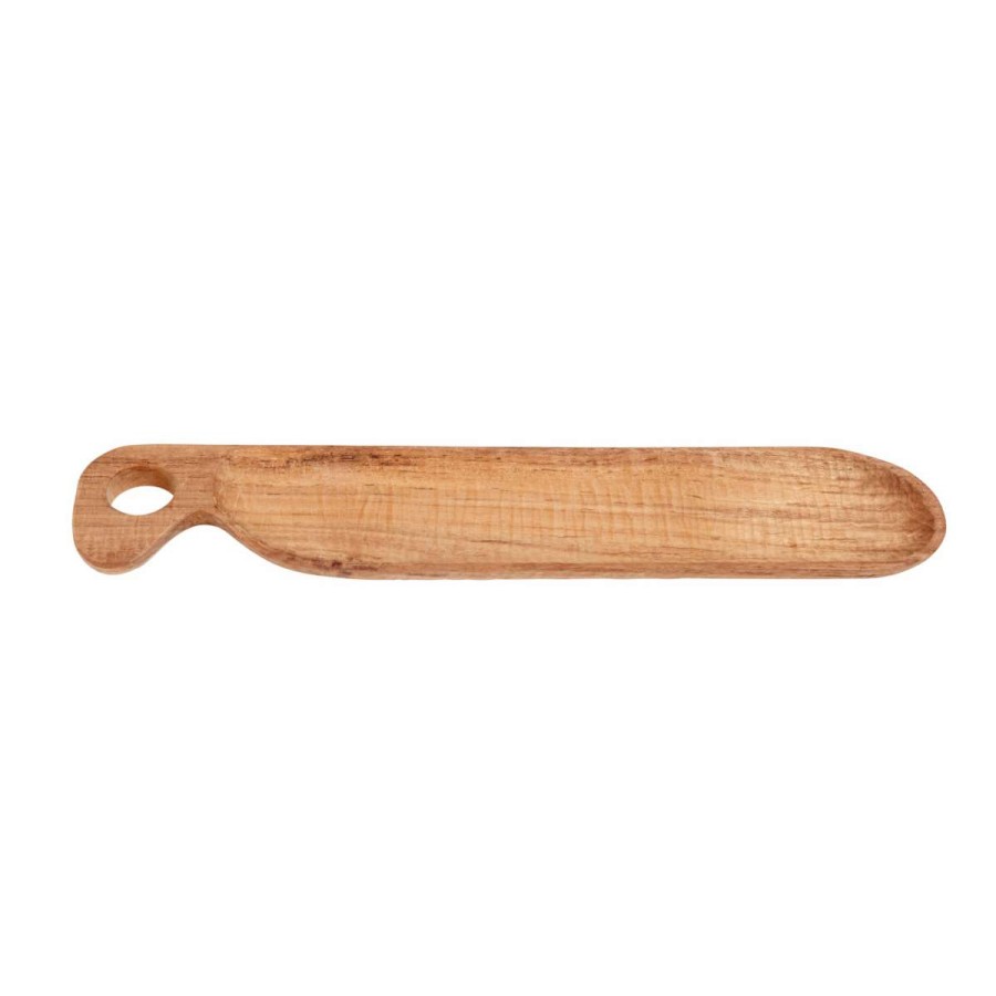 Homewares * | Muubs Natural Teak Roar Flute Tapas Board