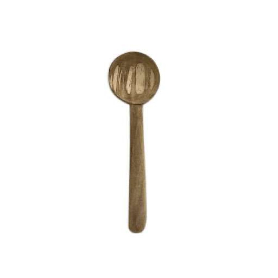 Homewares * | Muubs Natural Teak Round Teaspoon