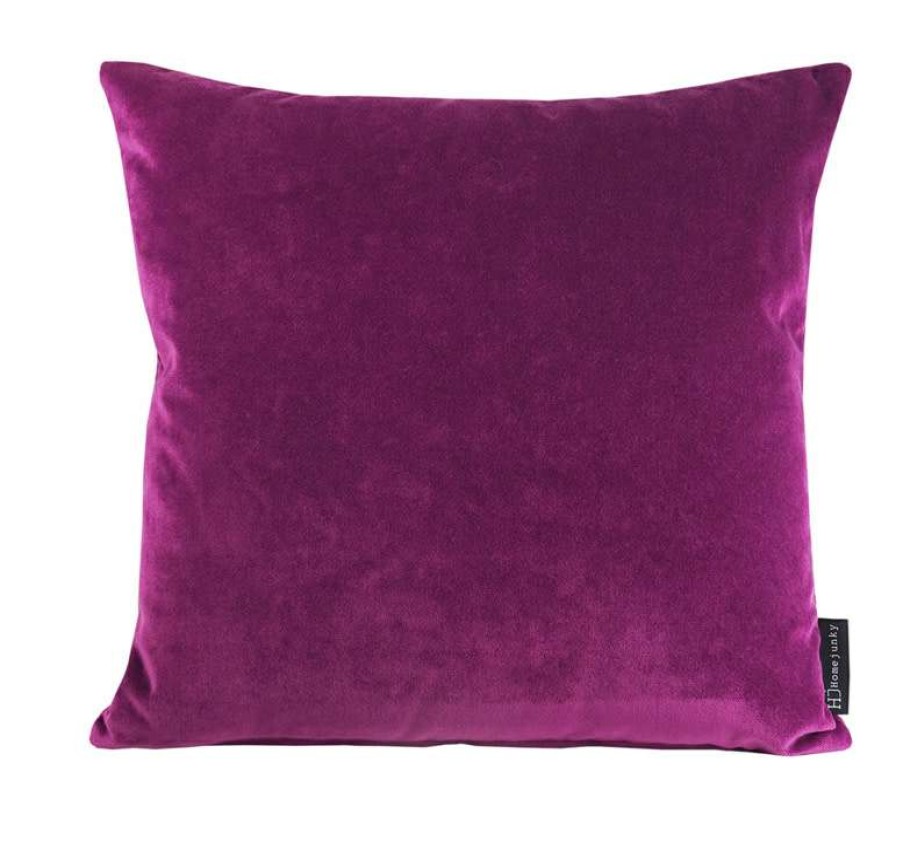 Homewares * | Melting Pot Amsterdam Effen Velours Kussen Warm Purple 45 45