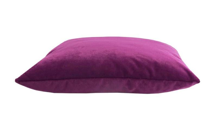 Homewares * | Melting Pot Amsterdam Effen Velours Kussen Warm Purple 45 45