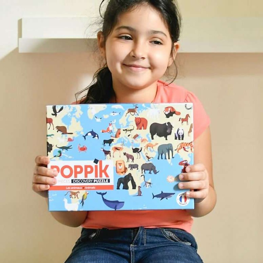 Kids * | Poppik Puzzle Animaux