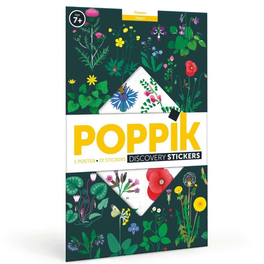 Lifestyle * | Poppik Poster Educativo De Pegatinas Flores