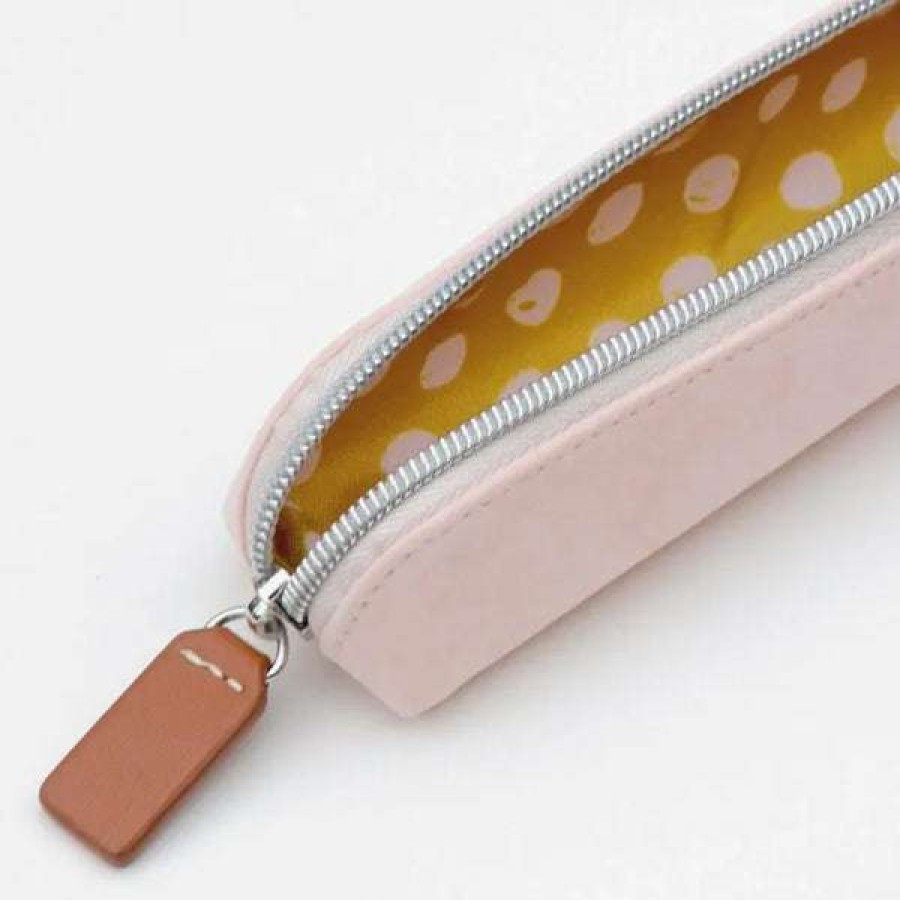 Lifestyle * | Caroline Gardner Small Pencil Case Pink Velvet