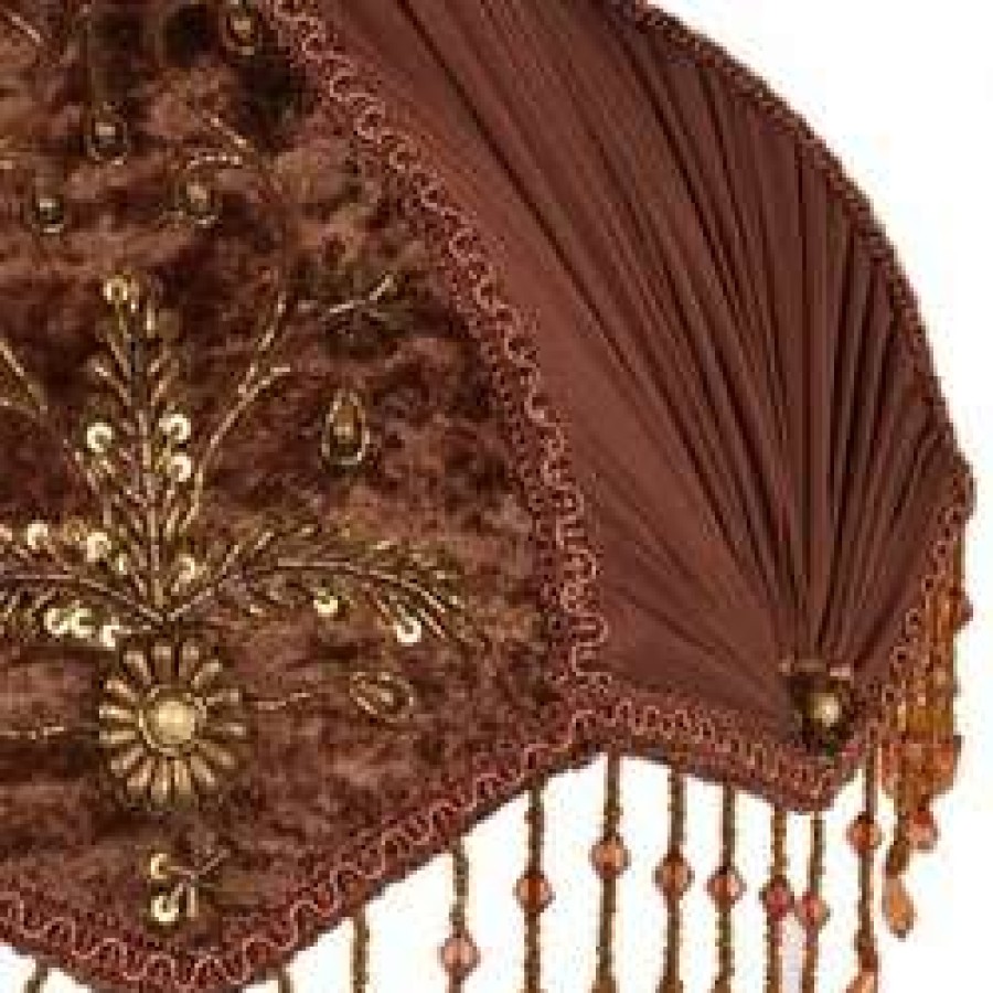 Homewares * | Melting Pot Amsterdam Baroque Lampenkap Rond Bruin 25Cm