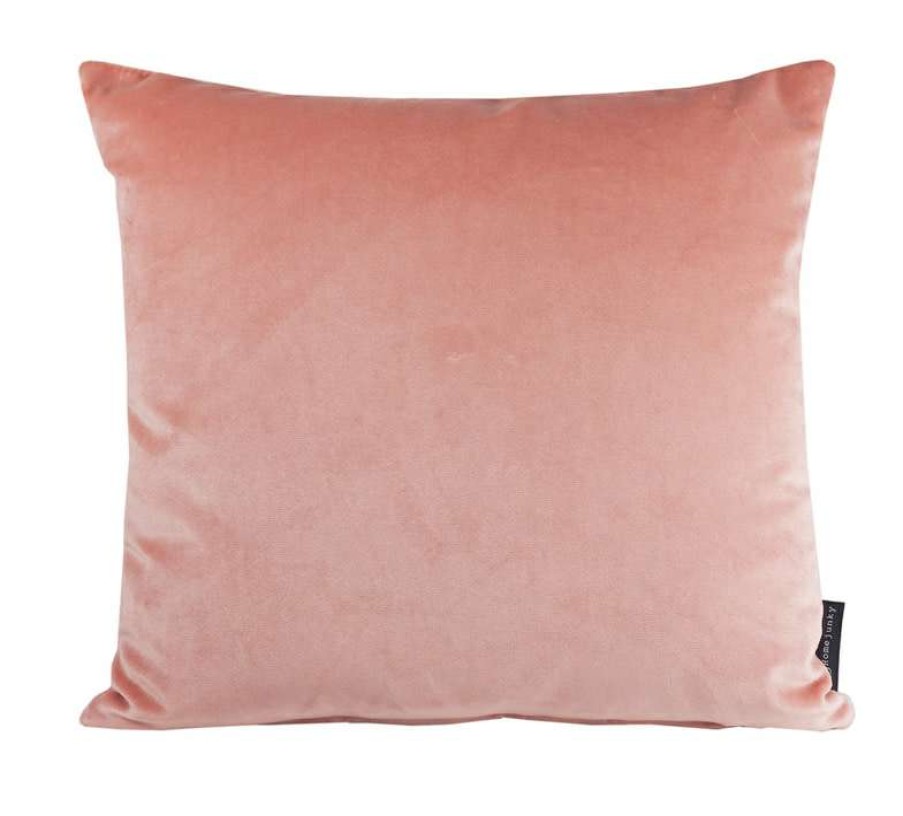 Homewares * | Melting Pot Amsterdam Effen Velours Kussen Peach Pink 45 45