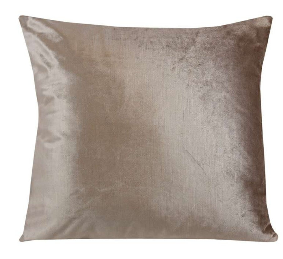 Homewares * | Melting Pot Amsterdam Effen Velours Kussen Taupe 45 45