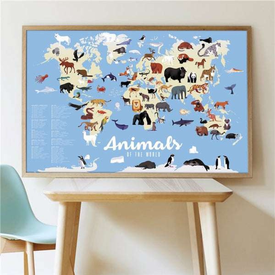 Lifestyle * | Poppik Poster De Pegatinas Animals Of The World