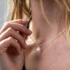 Womens * | One & Eight Brushed Heart Silver Necklace