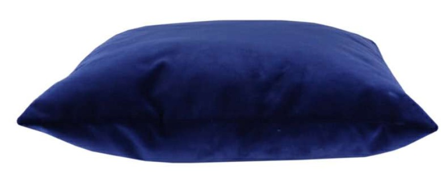 Homewares * | Melting Pot Amsterdam Effen Velours Kussen Night Blue 45 45