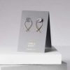 Womens * | One & Eight Gold Dipped Silver Mini Crossover Earrings