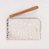 Womens * | Caroline Gardner Rose Gold Dotty Wristlet Purse