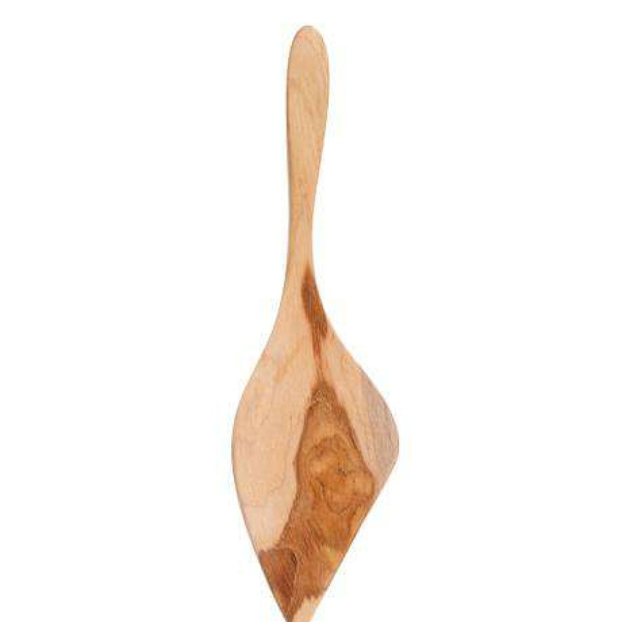 Homewares * | Muubs 28 X 1.4 X 8Cm Nature Teak Wood Cloud Cake Knife