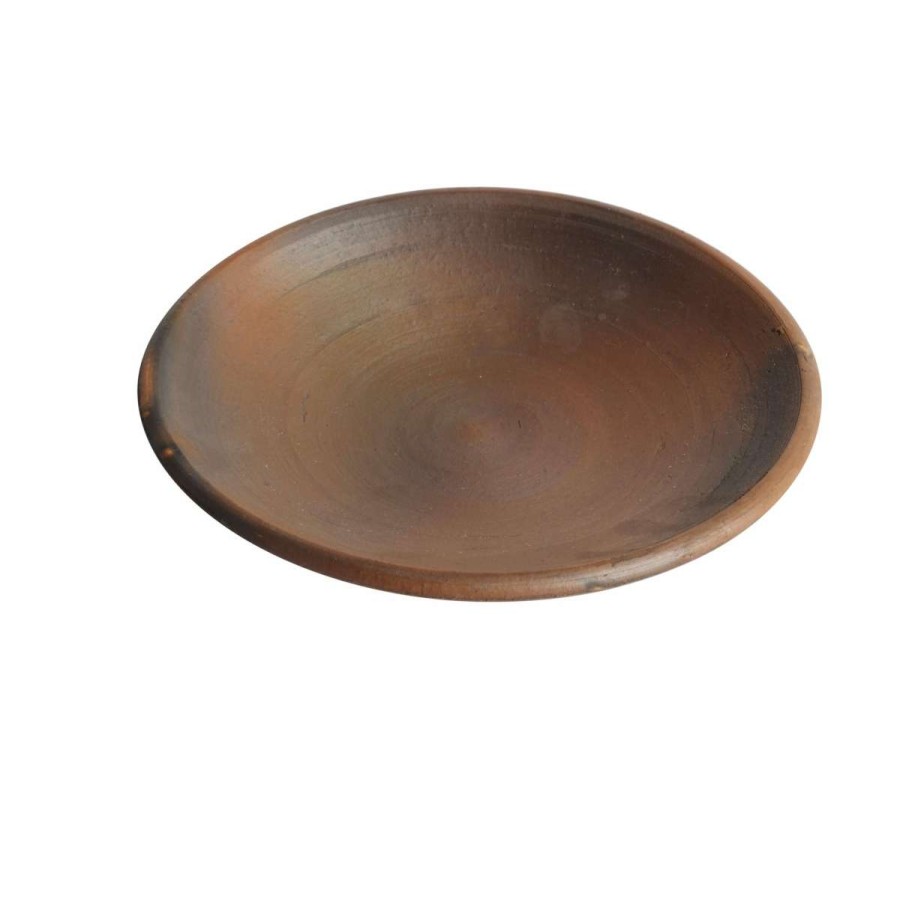 Homewares * | Muubs Medium Brown Terracotta Hazel Lunch Plate